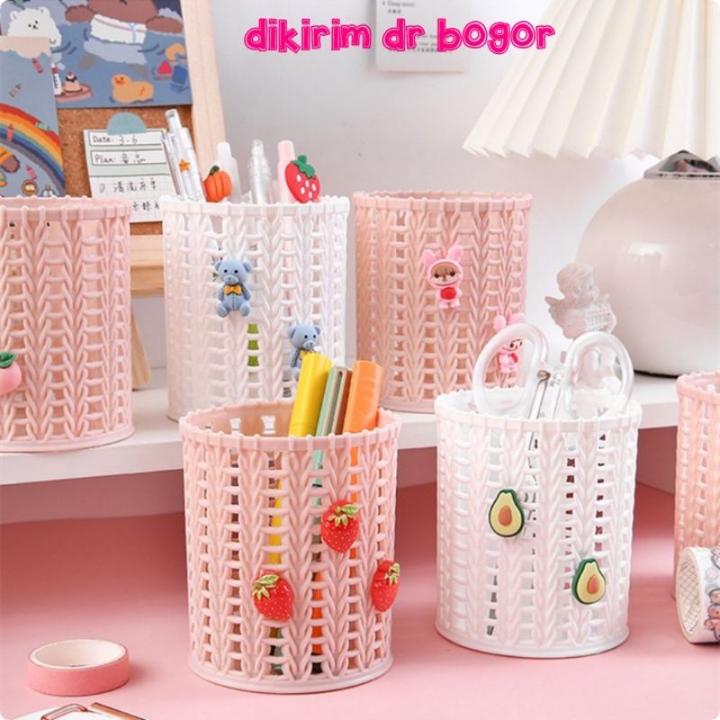 

Tempat Pensil Meja/Pen Holder/Brush Makeup Holder