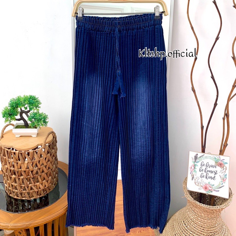 KULOT PLISKET JEANS