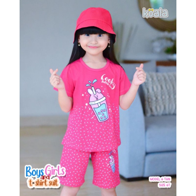 Koala Setelan Boy Girl Pakaian Anak Cowok Cewek Usia 2 sd 10 Tahun Setelan Anak Cowok Setelan Anak Cewek KBS