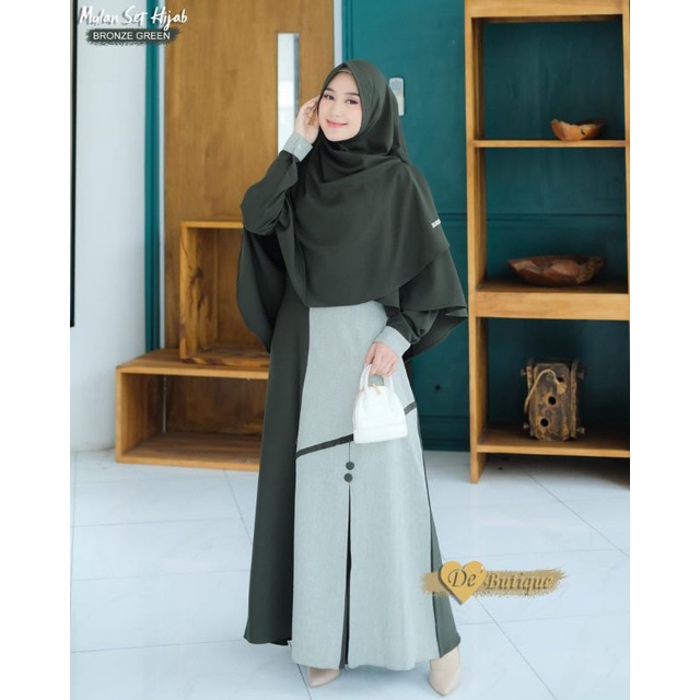 Naura Syar'i Gamis Set Hijab De Butique