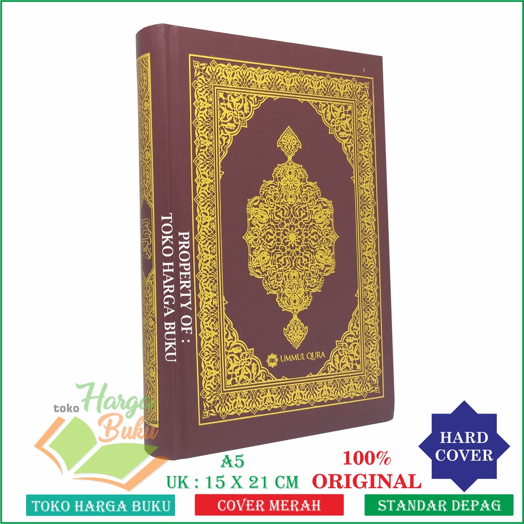 Foto Al-Quran Ummul Qura Non Terjemah Standar DEPAG Ukuran Sedang A5 HC