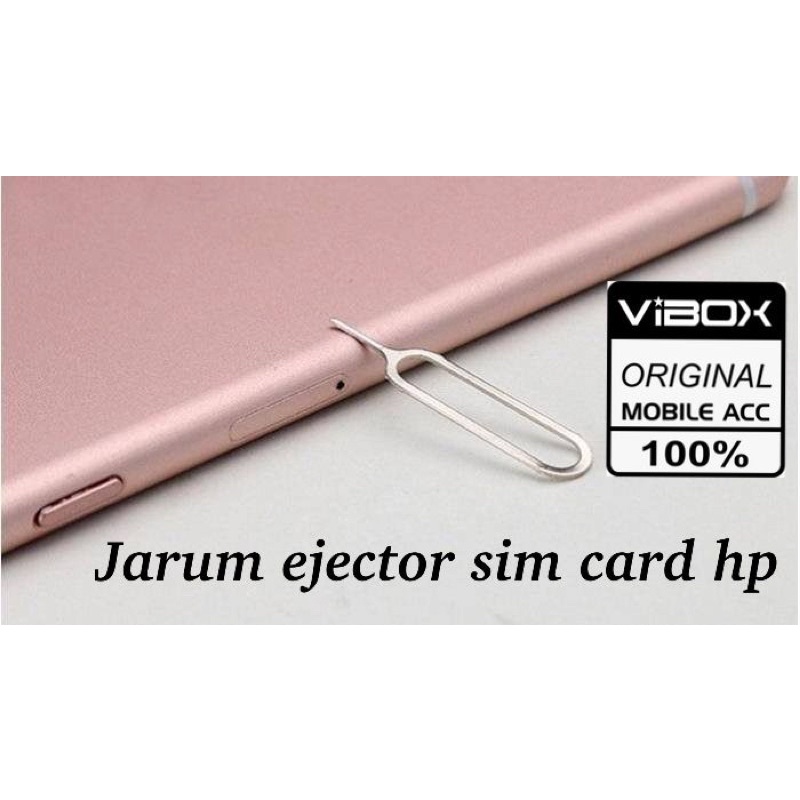 Jarum SimCard Isi 50Pcs Tray Ejector Sim Card Pembuka Jarum Sim Card/ Tusuk Hp/Colokan Sim card Hp