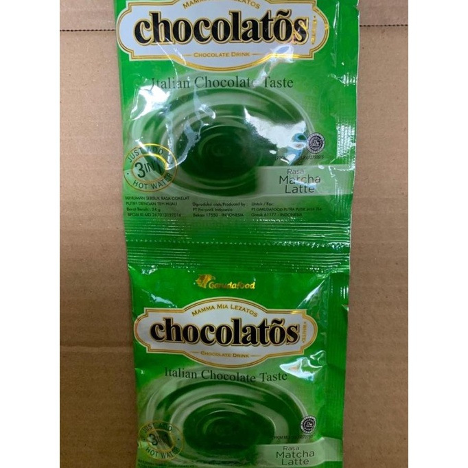 

Chocolatos Drink Matcha Latte (1 renceng @10 pc)