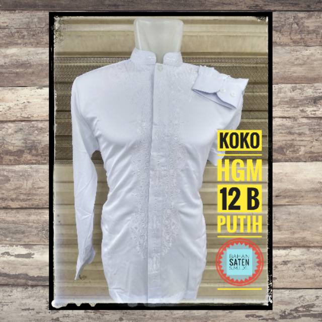 KOKO LENGAN PANJANG-MANSET PUTIH