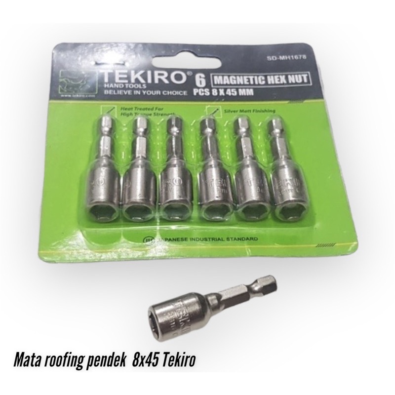 Mata roofing pendek 8x45mm Tekiro