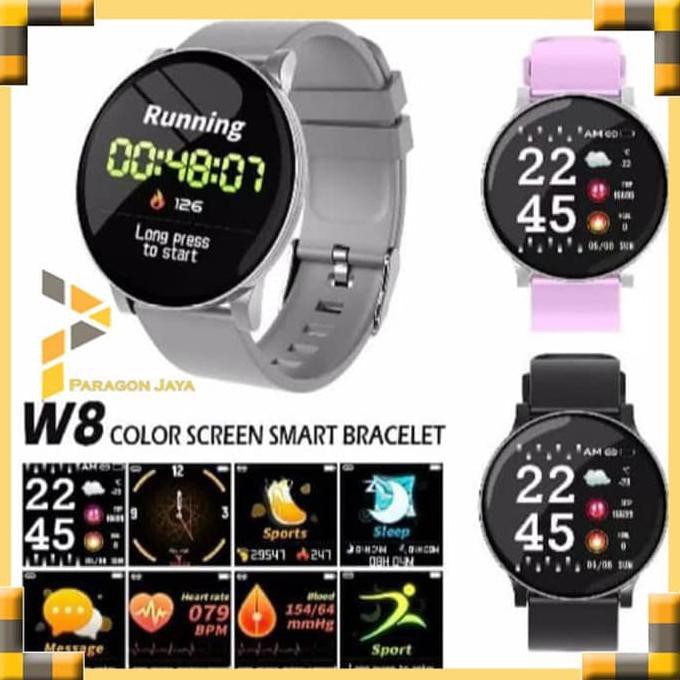 harga promo Barang bagus Smartwatch W8 Anti air IP 67 Jam Tangan Pintar W8 Waterproof - Merah