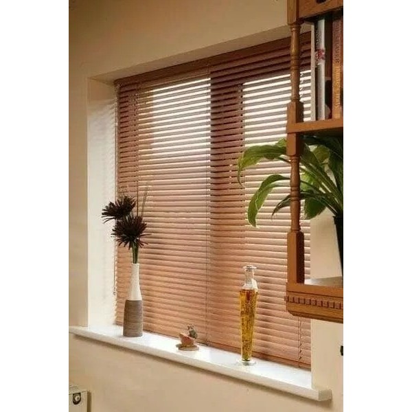 TIRAI LIPAT / TIRAI JENDELA GULUNG / ROLLER BLIND / VENETIAN BLIND 60 x 180 / 60x180 cm WOOD TERMURAH ACE KRIS FORHOME