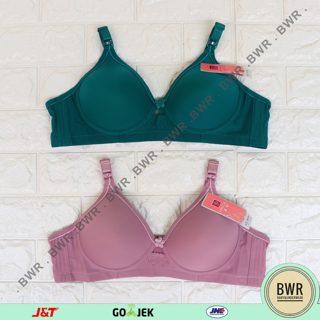 Bh LINGCAO B5 Original / Bra Push Up Bh Busa Tanpa Kawat Lingcao - Bwr