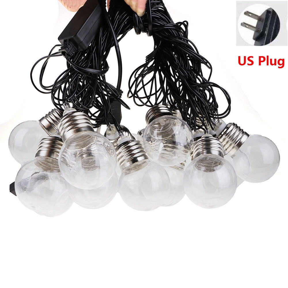 6M 20 LED Globe String Lights / US plug, EU plug Operated Starry Lights / Waterproof Fairy Lights Suitable Indoor And Outdoor / Decoration Night Light Perfect For Bedroom,Christmas,Ramadan,New Year,Parties,Wedding,Birthday,Kids Room,Patio,Window