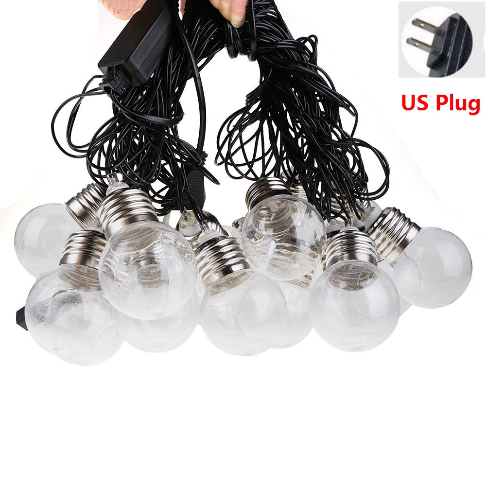 Lampu String 20 Led 6m Bentuk Globe Plug Us Eu Anti Air Untuk Dekorasi Indoor/Outdoor