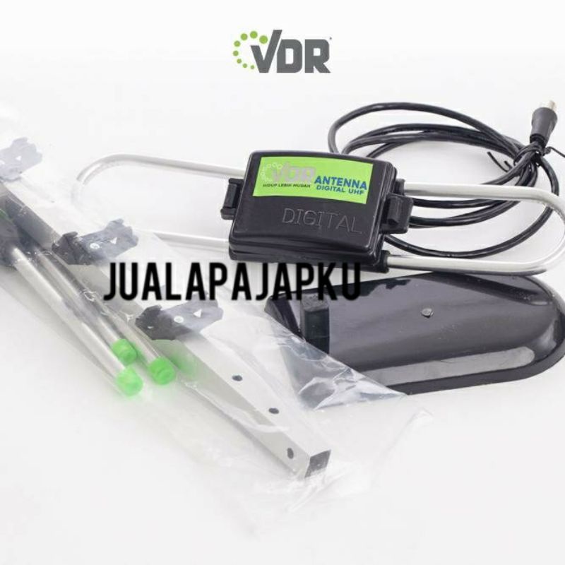 Antena TV Indoor & Outdoor Digital + Kabel Sinyal Kuat VDR V 87 HD