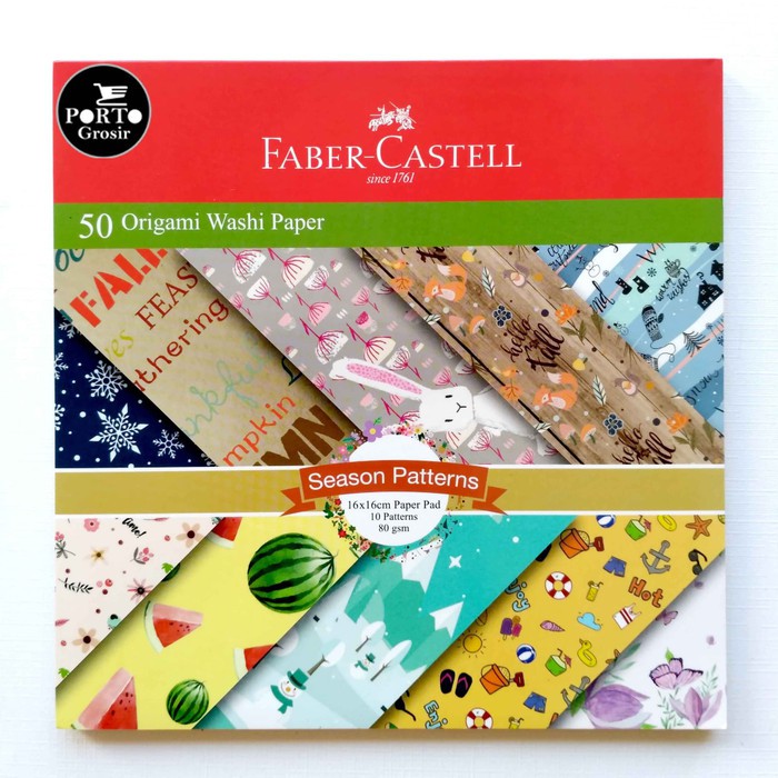 

Jual Faber Castell Origami / Washi Paper / Season Patterns 16x16CM Berkualitas