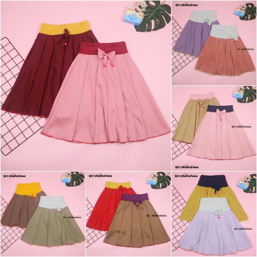 POLOS Rok Pita Bianca uk 2-10 Tahun / Rok Anak Perempuan Cewek Murah Skirt Bawahan Pendek Adem