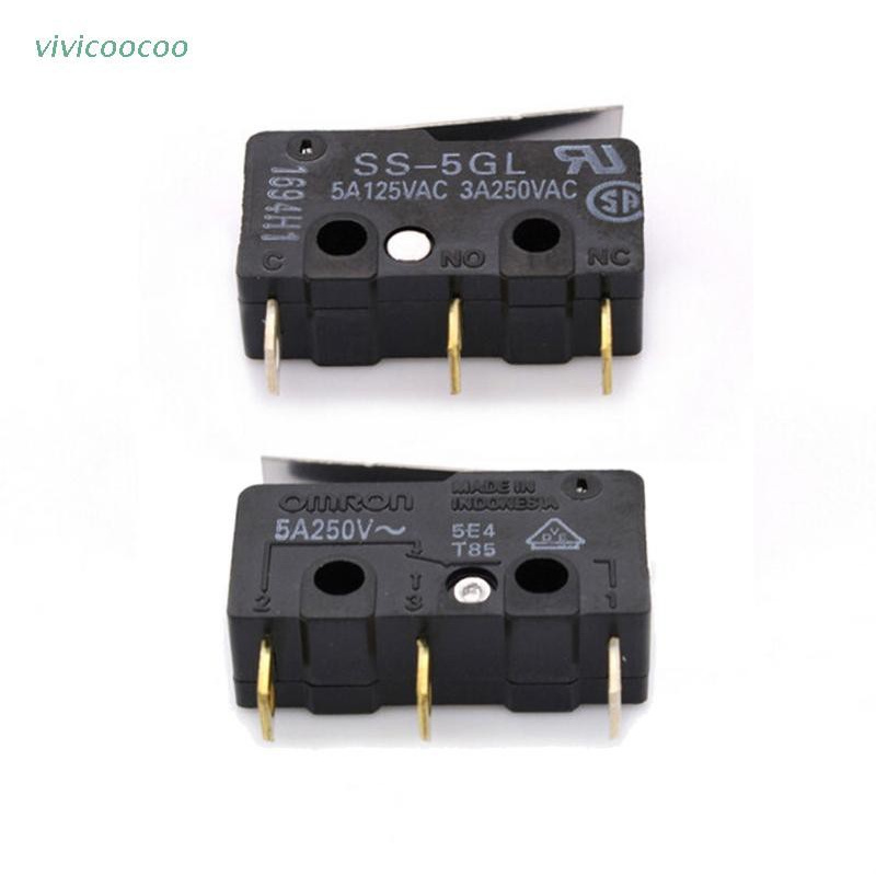 VIVI   5Pcs ENDSTOP Micro Switch RAMPS 1.4 SS - 5GL Limit Switch 3D Printer Parts