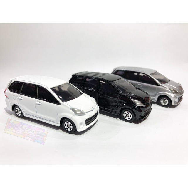 Toyota Avanza Veloz - Diecast Ori Tomica As01 miniatur mobil skala 60 Putih Hitam Silver