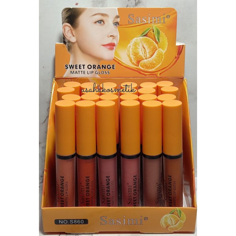 PROMO 6PC!! LIP GLOSS MATTE SASIMI (PICT 1) NO.S863