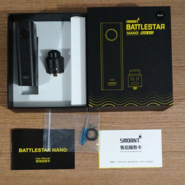 SMOANT BATTLE STAR BATTLESTAR NANO RDA KIT AUTHENTIC VAPE VAPOR EJUICE