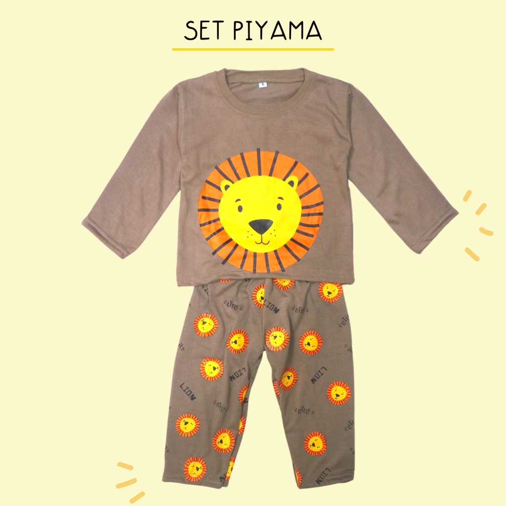 BabynKids - Setelan Piyama Anak / Setelan Lengan panjang anak unisex / Baju tidur anak unisex