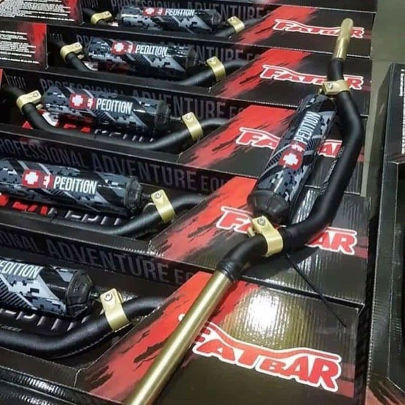 STANG EXPEDITION TWINWALL FATBAR ORIGINAL INCLUDE RAISER DAN BUSA. SETANG MOTOCROSS KLX CRF WR TRAIL