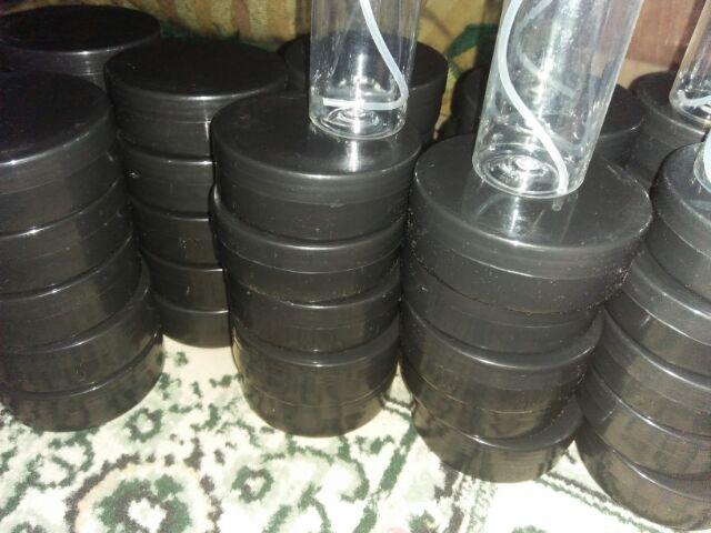 Pot Lulur 100 Gram Hitam - Pot Scrub - Pot Pomade