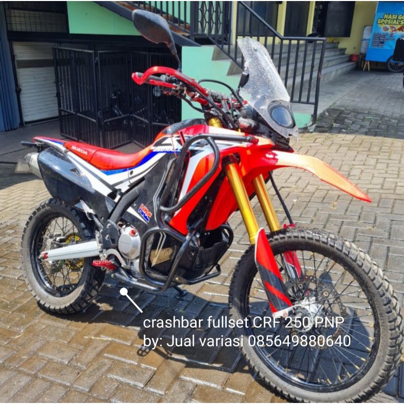 Tubular Crasbar Pelindung Body Crf Rally 250, pelindung body crf250 PNP Costum
