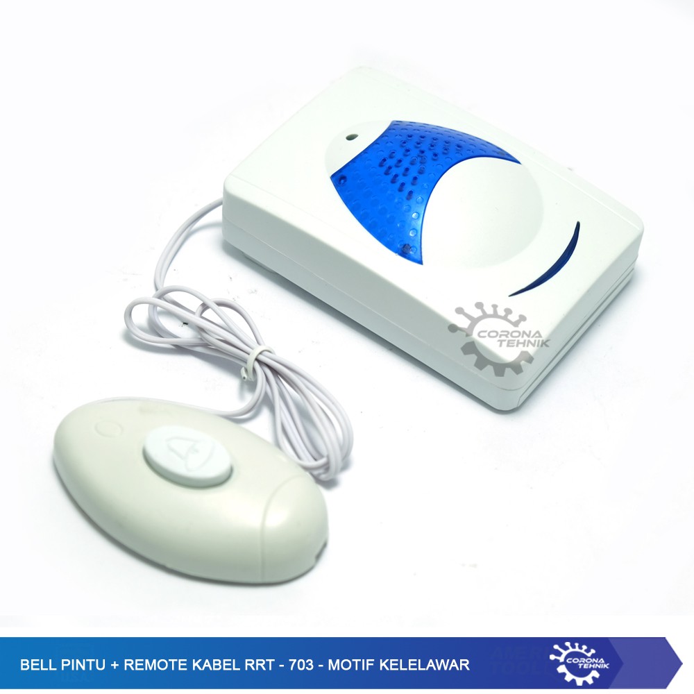 Bell Pintu + Remote Kabel RRT - 703 - Motif Kelelawar