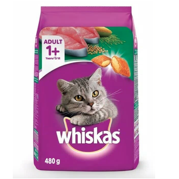 Whiskas Adult Tuna Flavour 480gr 480g 480 g gr gram Makanan Kucing Dry