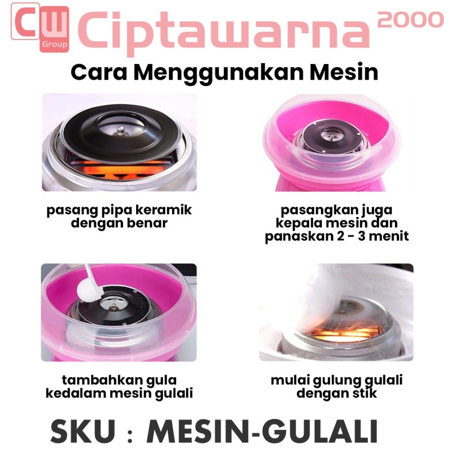 Mesin Alat Pembuat Gulali Kembang Gula Cotton Candy Machine