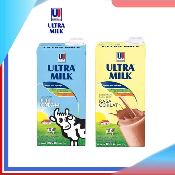 Jual Ultra Milk Susu UHT Full Cream Chocolate Coklat 1 Liter 1 L Coklat 1000 Ml Terasrafi