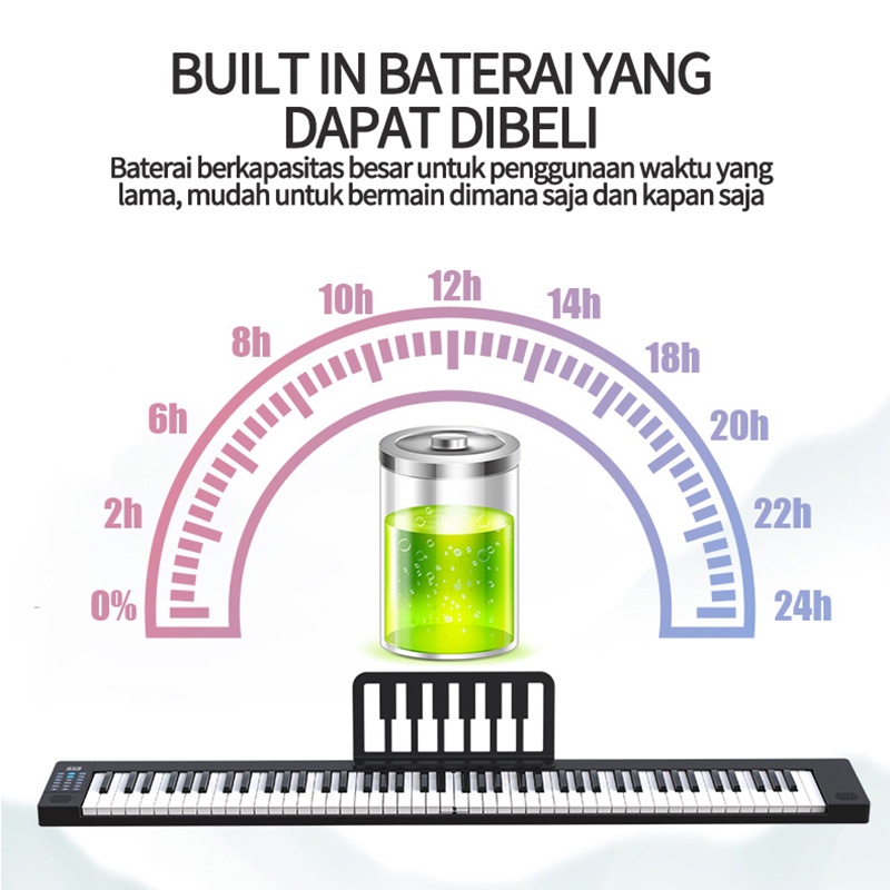 88-Key Piano Piano Elektronik Multifungsi Piano Elektronik Profesional Rumah Pintar