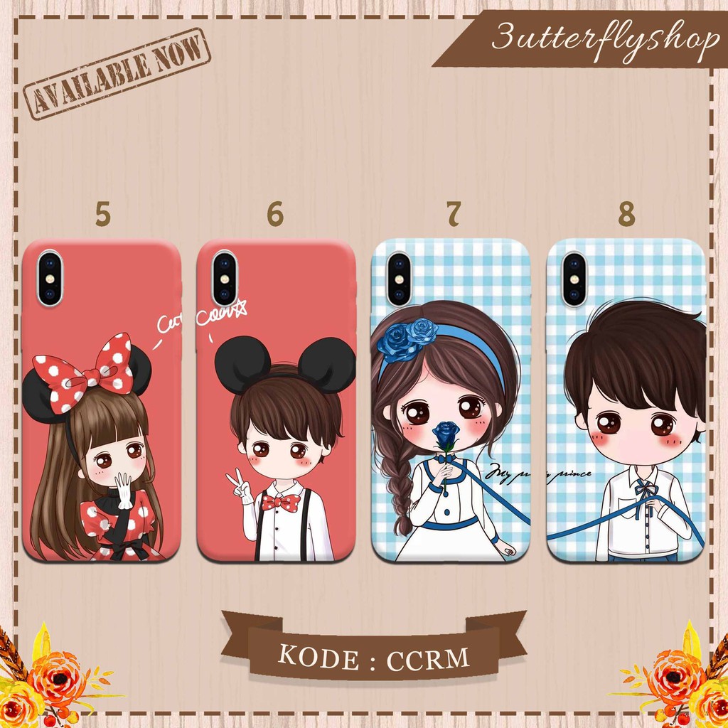 Cute Couple casing case HP xiaomi samsung iphone oppo vivo realme redmi meizu