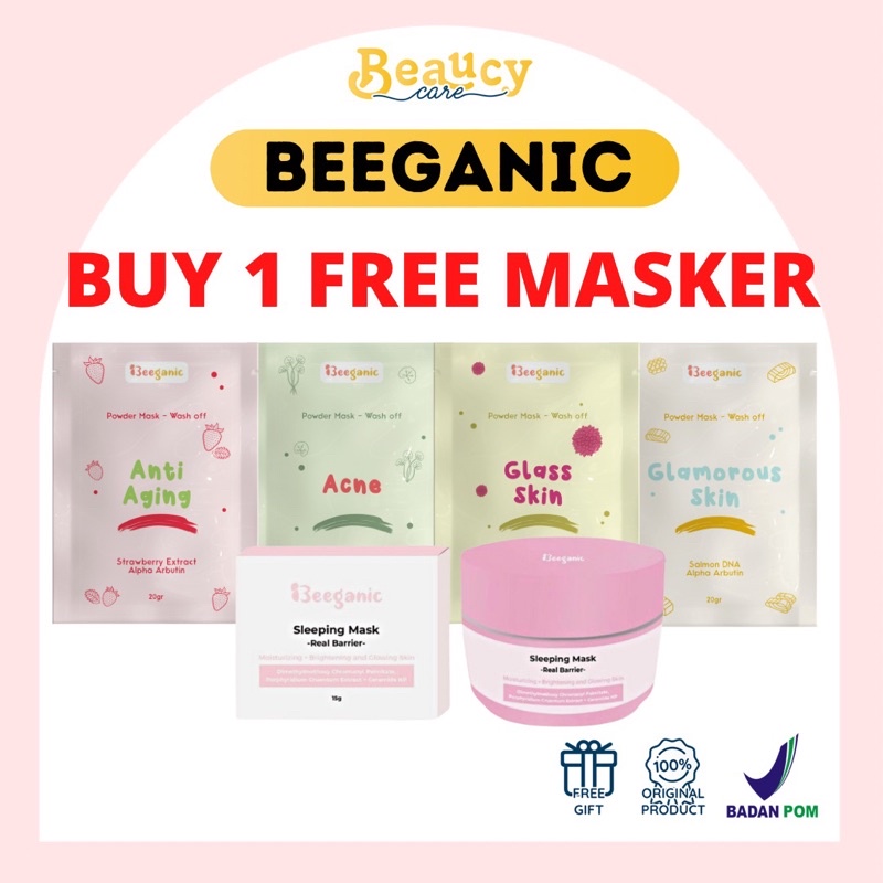 BEEGANIC ORGANIK MASKER BUBUK 20gr