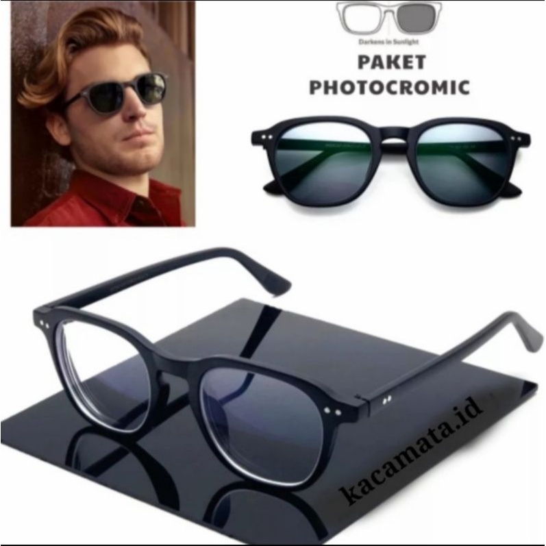 kacamata moscot bilik lensa PHOTOCHROMIK antiradiasi blueray