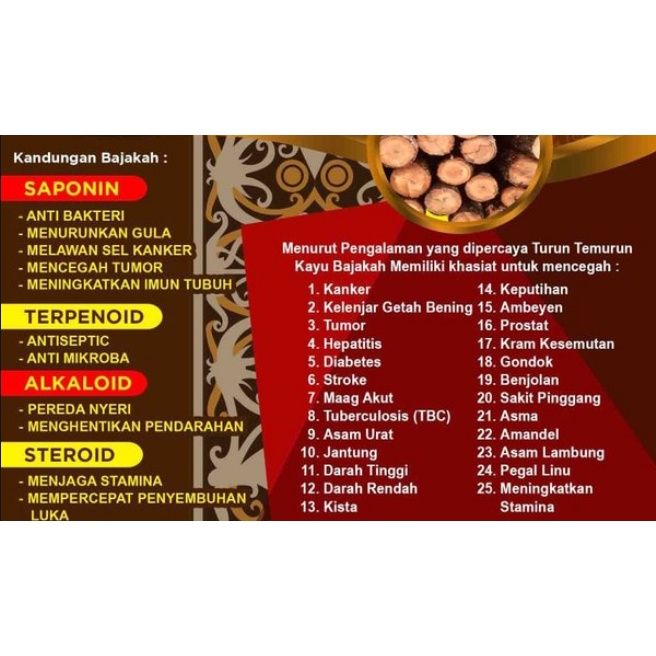 Obat Tradisional Kalimantan | AKAR BAJAKAH Asli 150 gr