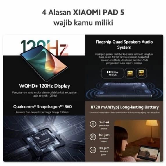 Xiaomi Pad 5 (WIFI) 6/256 GB WQHD+ 8720mAh - Cosmic Gray