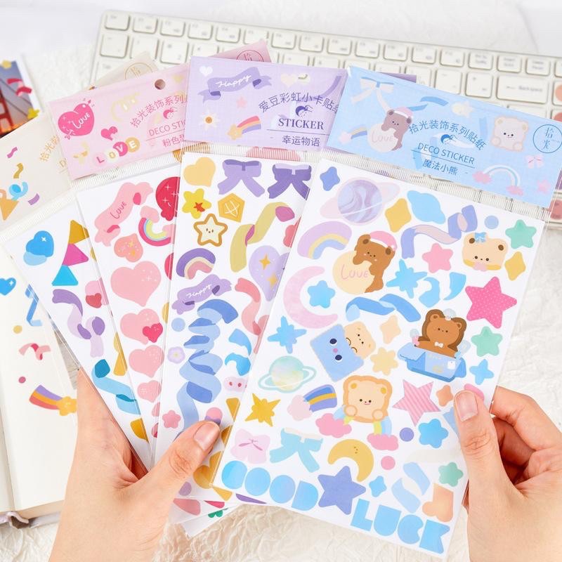 

[HARUMI] PARTY RIBBON STICKER Sticker Hias Deco Jurnal BUJO Scrapbook Buku Diary DIY Planner