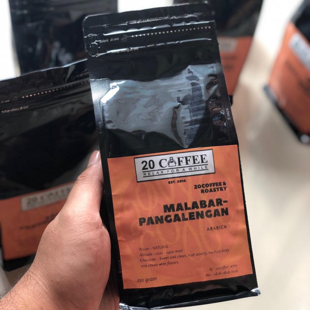 

Biji kopi / roasted beans malabar-pangalengan arabika - single origin 250gr Natural