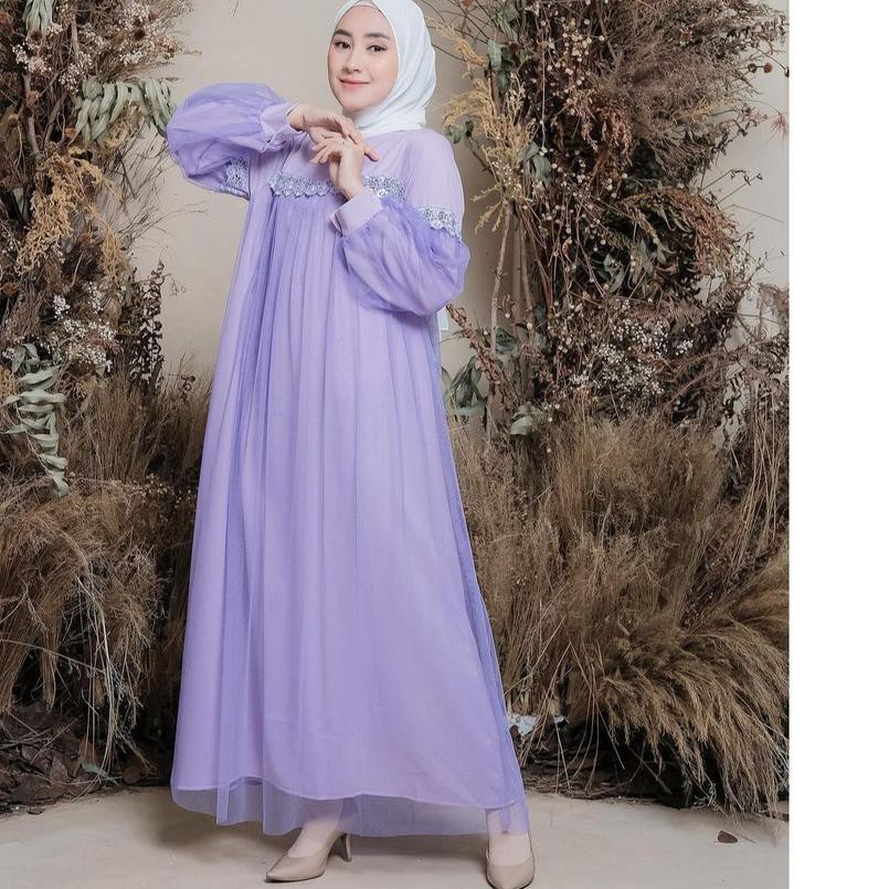 ➬ BISA / LILAC MAXY GAMIS PESTA - BAJU DRESS GAMIS MUSLIM FASHION WANITA HIJAB MAXY ✯