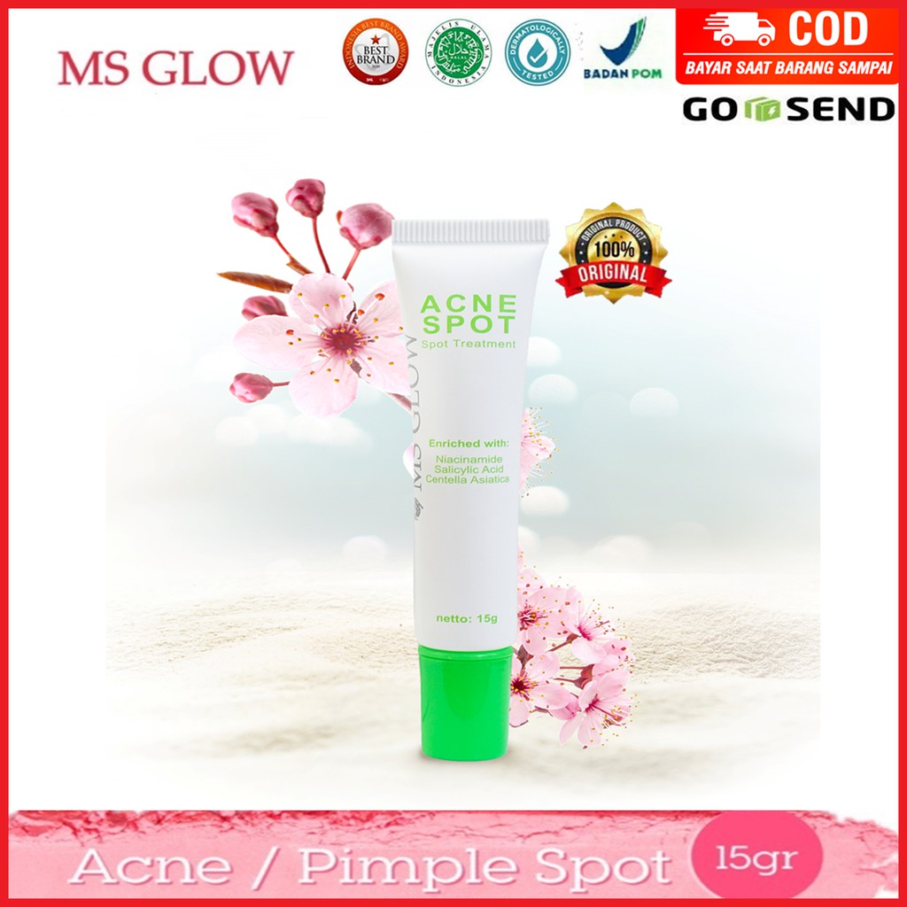 MS GLOW ACNE SPOT GEL OLES JERAWAT