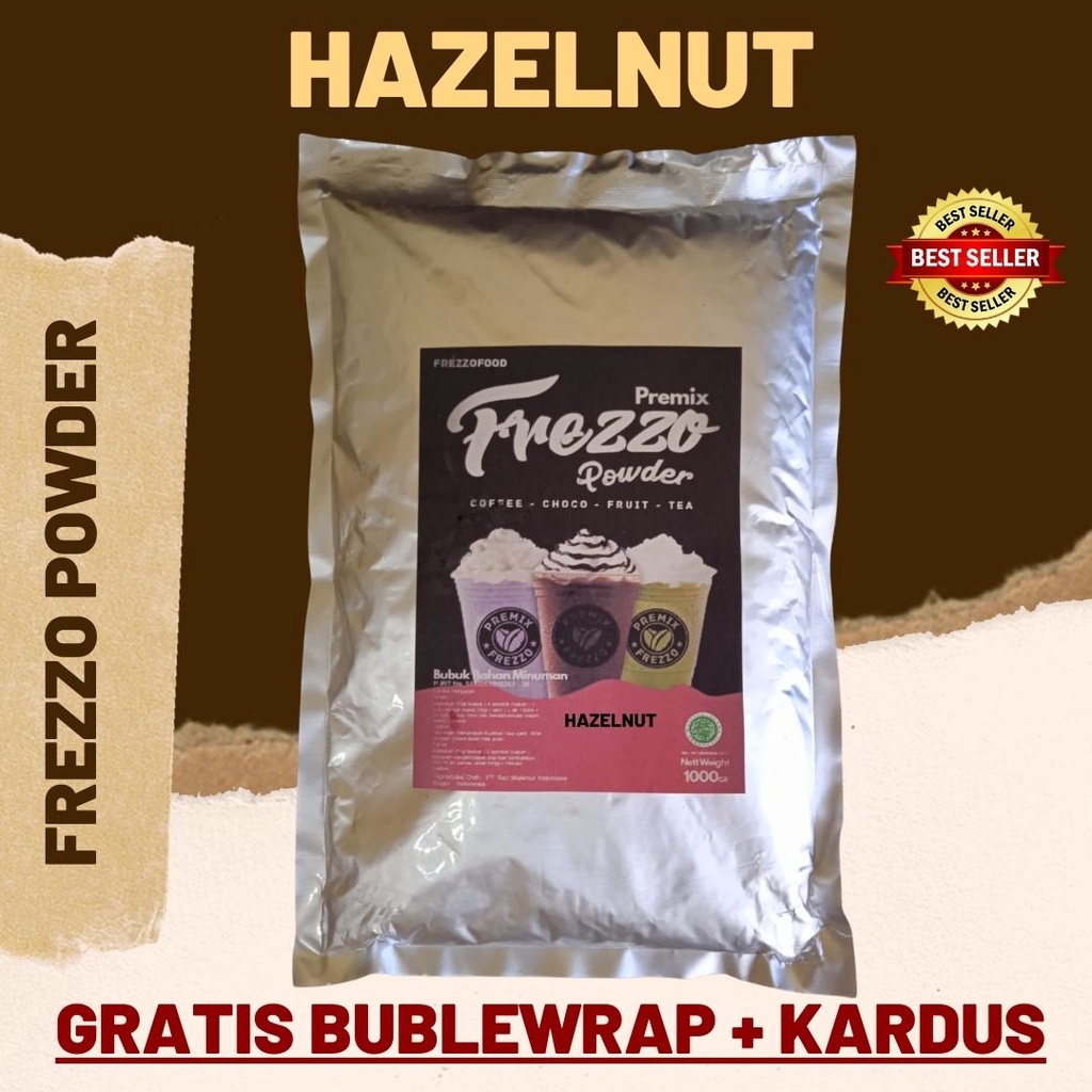 1 KG FREZZO POWDER RASA HAZELNUT | BUBUK MINUMAN RASA | POWDER DRINK | BOBA BROWN SUGAR |