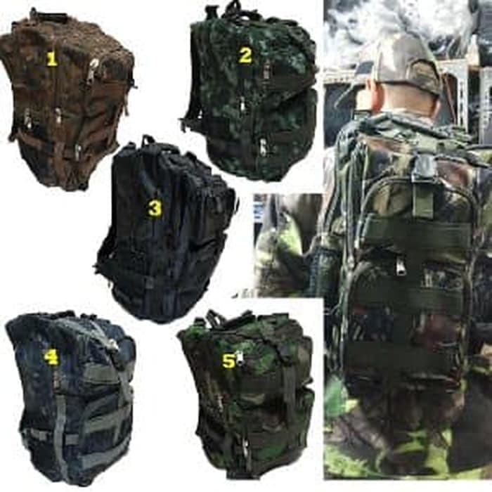 Ransel Army 3P Local 35 Liter &amp; Backpack Army &amp; Tas Army