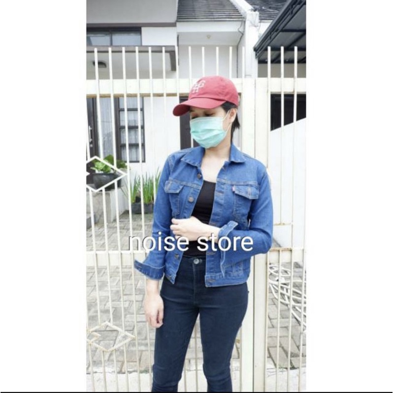 Jaket Jeans Wanita Crop Oversize Series