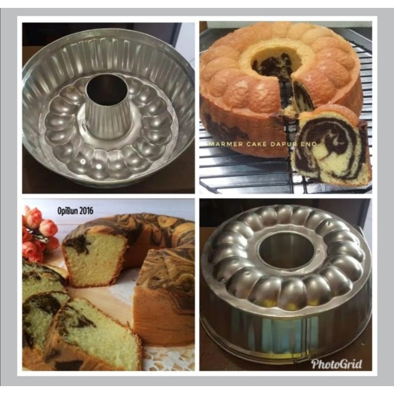 Loyang Bolu Marmer/Loyang Bolu Tulban Marmer 24cm x 7cm