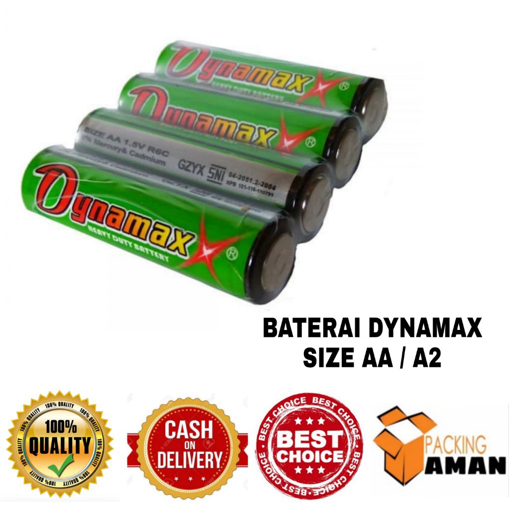 Baterai AA 1,5v Dynamax/Teknox/Handa Dll Isi 4pcs