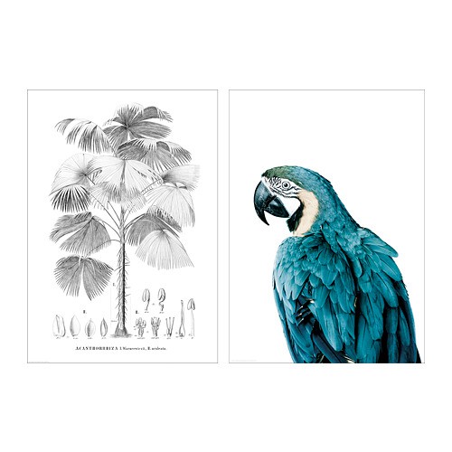 Ikea Bild Poster Bird And Tree Shopee Indonesia