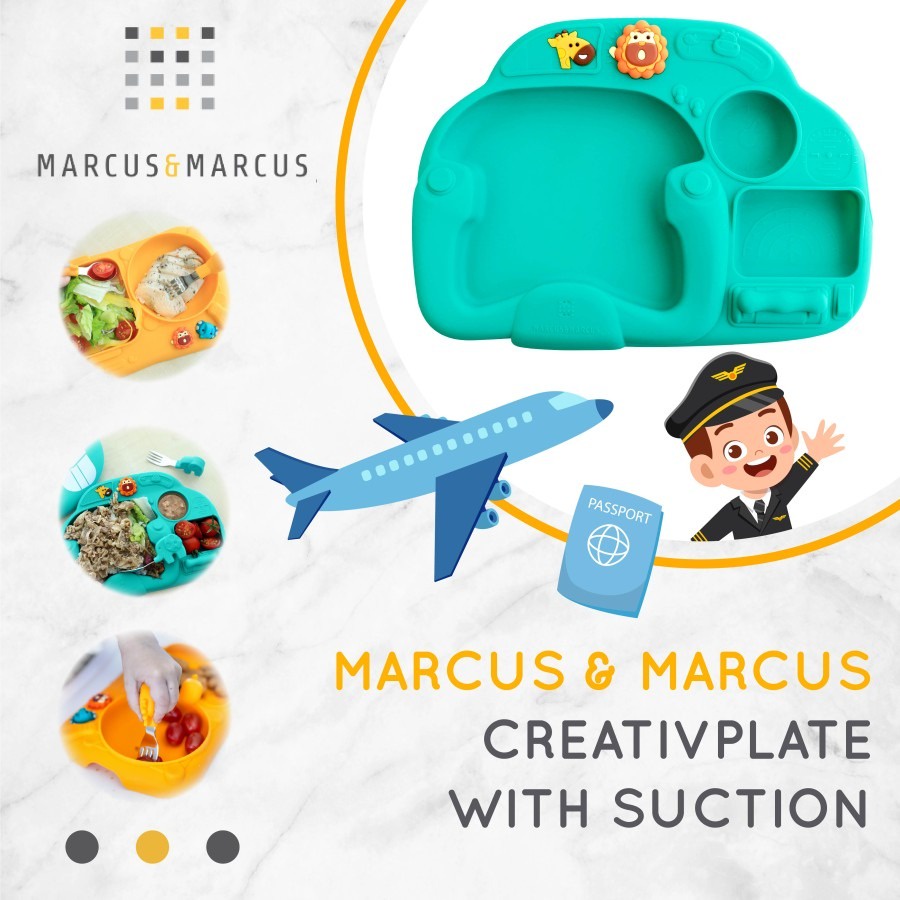 Marcus &amp; Marcus | Creativplate With Suction - Green