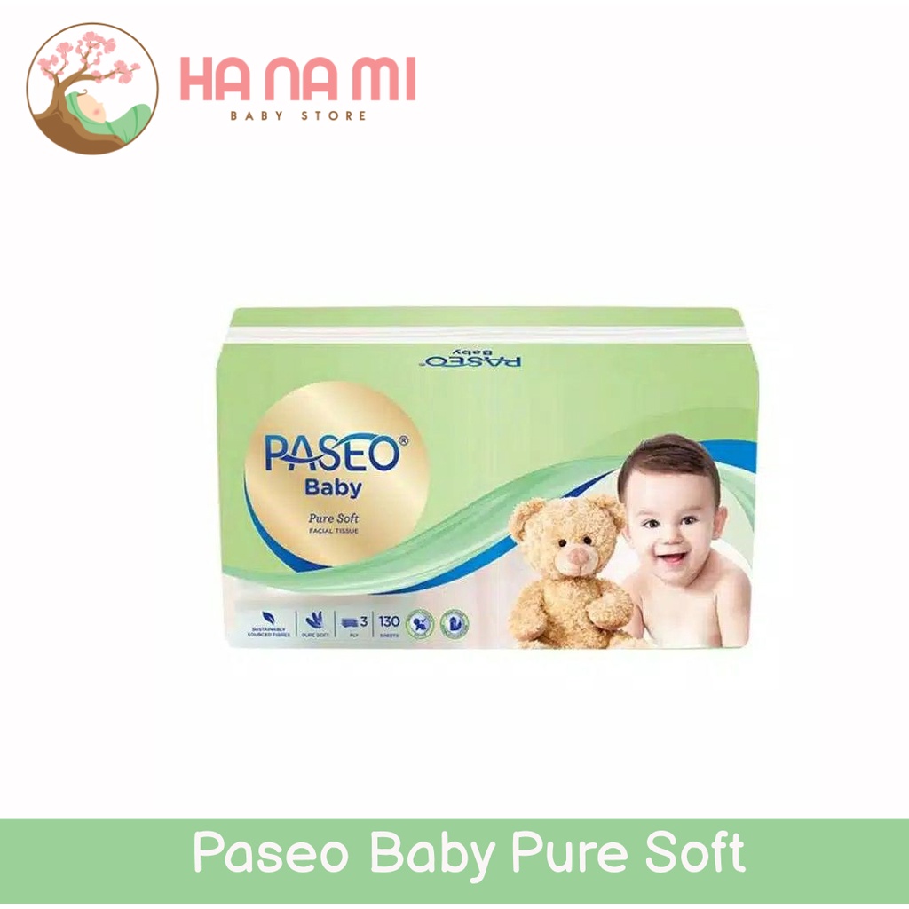 Paseo Baby Pure Soft Tisu Bayi Pack 130 Sheets