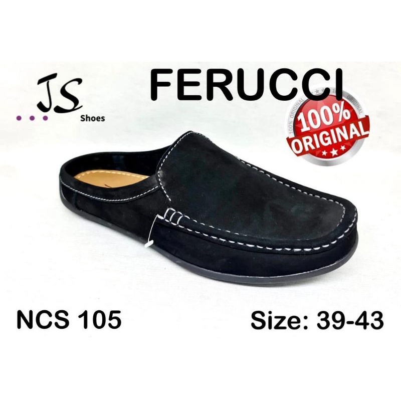 FERUCCI NCS 105 - SEPATU CASUAL BAHAN NOBUCK PRIA DEWASA MERK FERUCCI