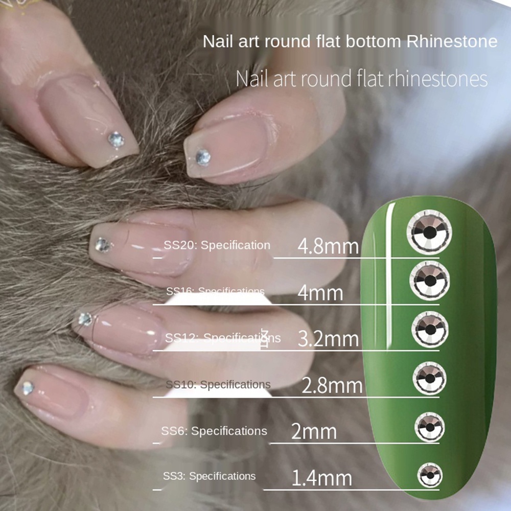 Mxbeauty 6 Kisi / Set Stiker Kuku 3d Aksen Berlian Imitasi Untuk Aksesoris Nail Art / Manicure Diy