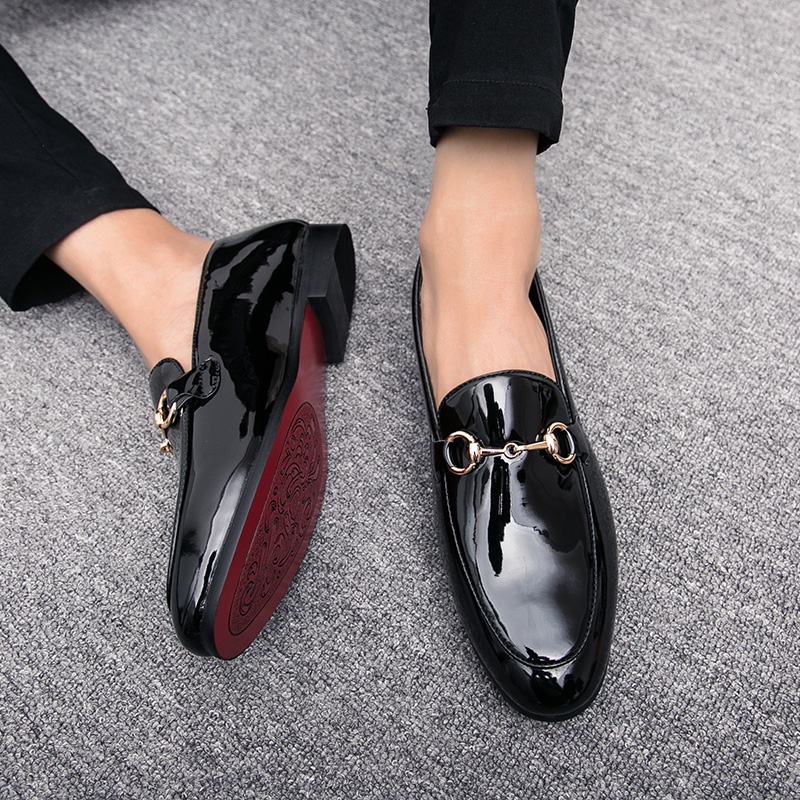 COD Sepatu Pantofel Pria Hitam Polos Pentofel Full Black Casual Loafer Cowok Sepatu Slip On Formal Kerja Kantor 179